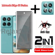 2in1 Tempered Glass Privacy For Motorola Moto Edge 60 Fusion 5G Edge60 Fusion Edge 60Fusion 5G 2025 