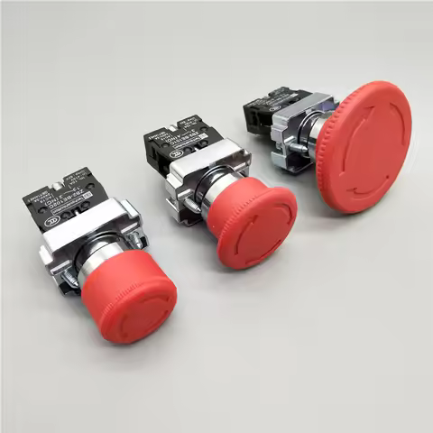 XB2-BS142 XB2-BS442 XB2-BS542 1NC Key Emergency Stop Rotary Push Button Switch 2 Position Locking 22