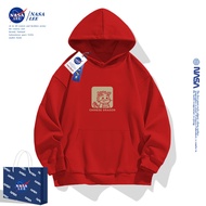 เสื้อสเวตเตอร์สีแดงปีใหม่ NASA ชุดปีใหม่ฤดูหนาวสำหรับเด็กชายเสื้อผ้าเด็กผู้หญิงอายุ12ปีปีนักษัตรมังกรปี2024เด็ก