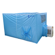 WIMAN มุ้งแอร์ 4ฟุต ช่องใหญ่ ใส่แอร์เคลื่อนที่ ของแท้วิมานแอร์ - วิมานแอร์แท้