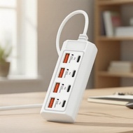 USB Hub Adapter 8-Port Docking Station Converter Socket