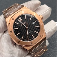 41mm Seiko Mod Watch Automatic Movement NH35玫瑰金色機械手錶 藍寶石面 透底