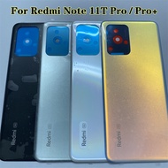For Xiaomi Redmi Note 11T Pro Rear Battery Cover Door Note 11T Pro+ Replacement Back Housing Case Wi