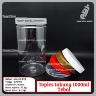 1000ml tube jar / 1000 cylinder plastic jar ML
