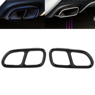 [CSS] 2pcs Exhaust Tip Trim Frame Quad Outlet Replacement For MercedesBenz CLA SLK R172 SL R231