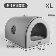 POPO Dog House Winter Warm Semi-Closed Safety Cave Large Dog Large Breed Dog Winter Home Dog House ท