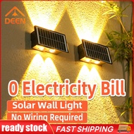 Outdoor Solar Led Wall Light 4W 6W 8W Waterproof Wall Lamp Outside Solar Lights For Gate Street Park