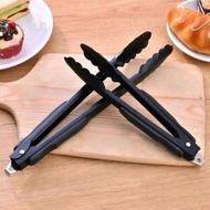 BL - Thick Black Stainless Steel Food Tongs 3 Sizes / Fried Food Tongs Stainless Steel Cake Food Ton