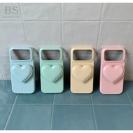 Macaron Color All-Inclusive Leather Love Bracket Suitable for iPhone 18Pro 17 16 15 14 Pro Max i15 i