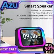HD Touch Screen AI Smart Speaker - Bluetooth 5.4 Voice Assistant with Hi-Fi Stereo & Electronic Albu