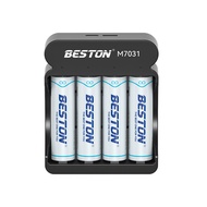 NEW !!!!! ถ่านชาร์จ BESTON AA 1.5v Li-ion 2200MWH เครื่องชาร์จ BST-M7031 Beston 1.5v Li-ion Battery (Charger+Battery）