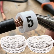 2-1Sets 500Pcs White Cable Marking Label - Cable Sleeves - PVC Line Marker - 2 Sizes - Cable Wire Ma