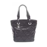 【二手】香奈兒 (Chanel) CHANEL 托特包 Paris Biarritz PM A34208 黑色 PVC 塗層帆布皮革 Paris Biarritz 托特包 PM 女士二手 A
