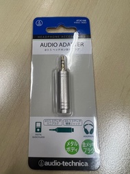 日本Audio-technica GOLD LINK Basic 6.3mm 轉換 3.5mm 耳機轉換插頭 AT3C19S
