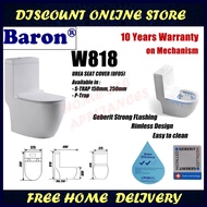 Baron Toilet bowl W818 Rimless with 10 years warranty on Mechanism | Free Home Delivery |