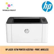HP Laser 107w Printer (4ZB78A) - Print, Wireless
