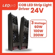 LED PRO 24V 60W 100W 200W Driver for 24V COB LED Strip Light