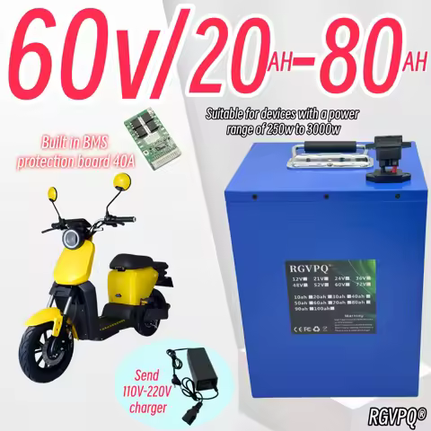 60V80AH Air fast transportation Large capacity21700 lithium battery Suitable for all equipment and m