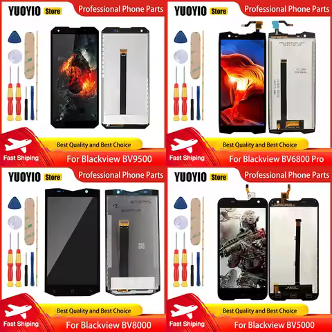 Display For Blackview BV9500 BV5200 Pro BV5300 Pro BV5300 Plus OSCAL S70 BV8000 BV5000 BV6800 Pro BV