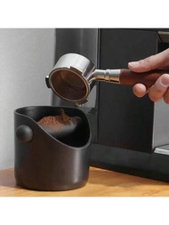 1pc迷你咖啡粉渣桶敲渣盒加厚塑料家用咖啡圓形粉桶收納盒咖啡工具