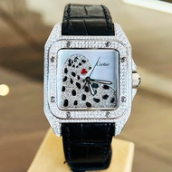 Cartier Cartier Cartier Medium Rear Diamond Automatic Mechanical Leopard Head Men's Watch Women's Wa
