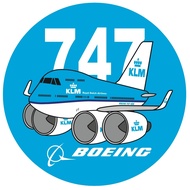 RBF KLM 747 7CM STICKER S-C-747-KL