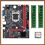 [V E C K] B85M VHL Desktop Motherboard +I3-3220 CPU +2X DDR3 1600MHz 8G RAM LGA 1155 USB 3.0 SATA 3.0 Computer Motherboard Durable