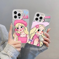 HP Casing Barbie Pink Compatible for iphone 15 iphone 15 Plus iphone 15 Pro Max iphone 15 Pro iphone