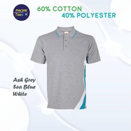 HC2709 ASH GREY POLO HONEYCOMB COLLAR SHORT SLEEVE UNISEX 60% COTTON/40% POLYESTER OREN SPORT 230GSM