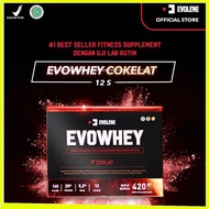 Evolene Whey Chocolate Protein 456gr/12 Sachet fitness Calorie deficit Milk Protein Workout BPOM HAL