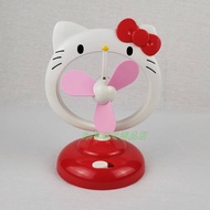 JAPAN SANRIO HELLO KITTY FACE SHAPE MINI BATTERIE TABLE FAN USB FAN