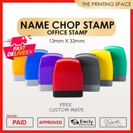 Chop Stamp (Custom made)(Name Chop , Office Chop , Signature Chop)