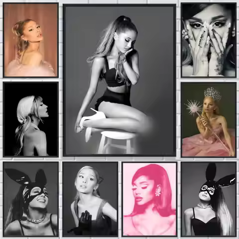 POPULAR Ariana Grandee Poster HD Waterproof Self-Adhesive Wall Art - Versatile Decor for Any Space |