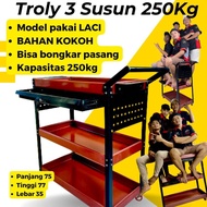 3-tier Shelf Workshop Trolley