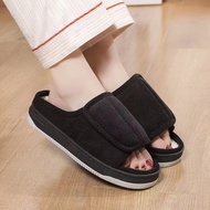 5Mens diabetes foot Feet swollen shoes Indoor/Outdoor Injured foot Adjustable Slide Slipper 11.9v