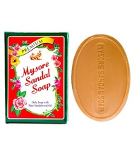 สบู่น้ำมันไม้จันทน์ Mysore Sandal soap 125 กรัม. ของใหม่ ของแท้   exp date march 2024