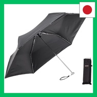 Waterfront Folding Umbrella Parasol and Rain Umbrella Poke Flat Sunshade Black 50cm Lightweight Comp