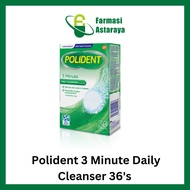 POLIDENT 3 MINUTES DAILY CLEANSER | 6'S | 6x6'S |