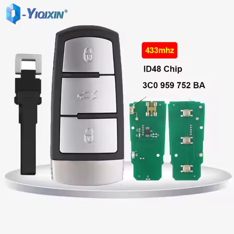 3 Button Remote Car Key For Volkswagen VW Passat CC B6 B7 B7L 3C R36 Maogotan B5 Smart Card 433MHZ I
