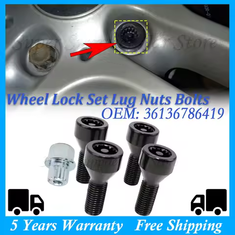 New M12x1.5 Car Locking Wheel Bolts Lug Nuts Set For BMW 1/3/5/6/7 Series Z3 Z4 M3 M5 M6 E36 E46 E60