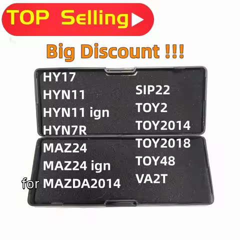 lishi 2 in 1 tool HY17 HYN11 HYN11IGN HYN7R MAZ24 MAZ24IGN for MAZDA2014 SIP22 TOY2 TOY2014 TOY2018