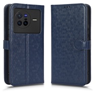 For VIVO X80 Casing PU Leather Stand Holder VIVO X80 Flip Wallet Stand Holder phone case