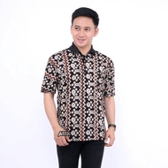 Kaos kerah batik pria t-shirt batik etnik kaos kerah lengan pendek kaos polo pria batik