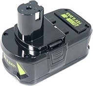 18V 1.5Ah to 6Ah Lithium-Ion Battery Replacement Compatible For RYOBI P107, P108, P104 Power Tools(1
