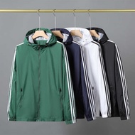 Sports Cavalry 3 42 Jacket With Three Stripes, Classic Casual Jacket, Men's Windbreaker Hooded, Spr