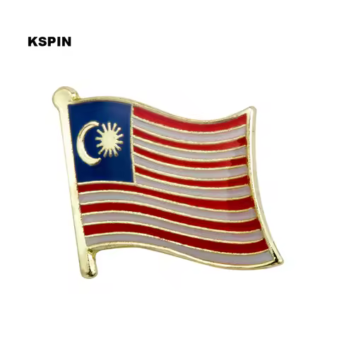 Malaysia Flag Badge Pin Lapel Pin Badge for Backpack