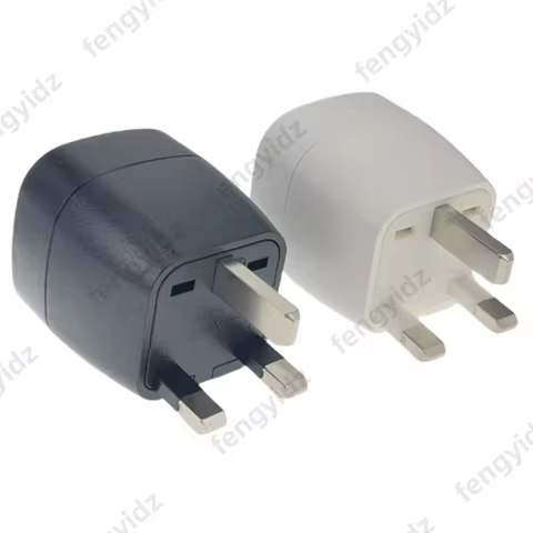Pack of 2 England UK Travel Adapter England Germany Plug, EU to UK Travel Plug Type G Socket Adapter