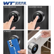 [Unlock clockwise]Touch screen digital electronic code lock/fingerprint lock/swipe card identificati