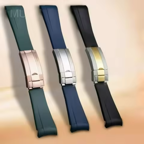 For Rolex Silicone Watch Accessories Original GMT Black Submariner Green Submariner Curved Interface