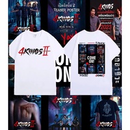 G@UII &NI& New Release Leather 4 Kings 2 T-Shirt Occupational Fans 4kings 90'S Cotton1 1201-13